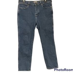 Wrangler cropped straight button fly jeans